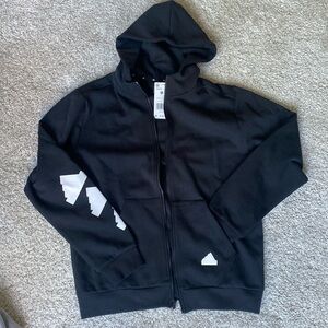 Men’s zip up black hoodie adidas